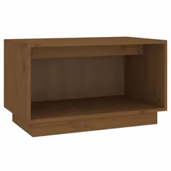 vidaXL Solid Wood Pine TV Cabinet Home Wall Mounted Shelf Stand Multi Colours - honey brown