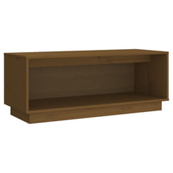 vidaXL Solid Wood Pine TV Cabinet Wooden Media Unit Furniture Multi Colours - honey brown