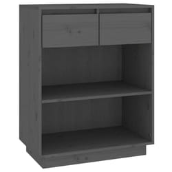 vidaXL Solid Wood Pine Console Cabinet Sideboard Side Cabinet Multi Colours - grey