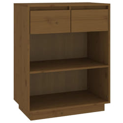 vidaXL Solid Wood Pine Console Cabinet Sideboard Side Cabinet Multi Colours - honey brown