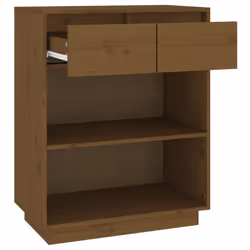 vidaXL Solid Wood Pine Console Cabinet Sideboard Side Cabinet Multi Colours - honey brown - Additional view 6