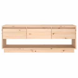 vidaXL Solid Wood Pine TV Cabinet Bedroom Living Room Media Unit Multi Colours - brown