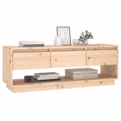 vidaXL Solid Wood Pine TV Cabinet Bedroom Living Room Media Unit Multi Colours - brown - Additional view 6