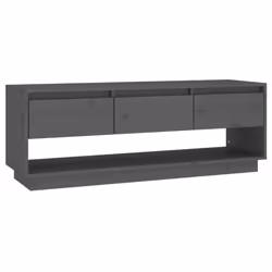 vidaXL Solid Wood Pine TV Cabinet Bedroom Living Room Media Unit Multi Colours - grey