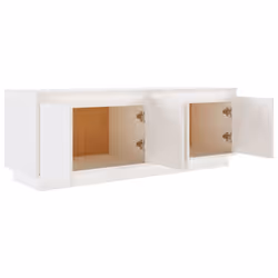 vidaXL Solid Wood Pine TV Cabinet Living Room Media Unit Stand Multi Colours - white - Additional view 6