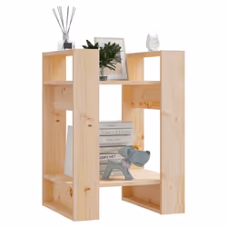 vidaXL Solid Wood Pine Book Cabinet/Room Divider Storage Rack Multi Colours - brown - Additional view 7