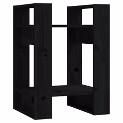 VidaXL 813858, Black, Wood, Wood, Pinewood, 410 mm, 350 mm
