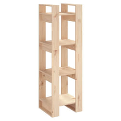 vidaXL Solid Wood Pine Book Cabinet/Room Divider Storage Shelf Multi Colours - brown