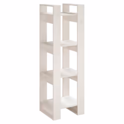 VidaXL 813865, White, Wood, Wood, Pinewood, 410 mm, 350 mm