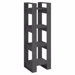 vidaXL Solid Wood Pine Book Cabinet/Room Divider Storage Shelf Multi Colours - grey