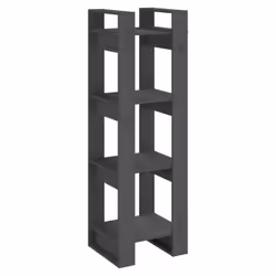 vidaXL Solid Wood Pine Book Cabinet/Room Divider Storage Shelf Multi Colours - grey