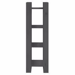 vidaXL Solid Wood Pine Book Cabinet/Room Divider Storage Shelf Multi Colours - grey