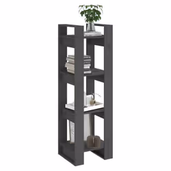 vidaXL Solid Wood Pine Book Cabinet/Room Divider Storage Shelf Multi Colours - grey - Additional view 5