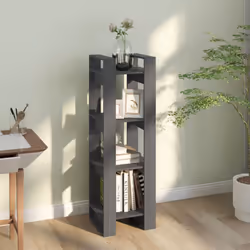 vidaXL Solid Wood Pine Book Cabinet/Room Divider Storage Shelf Multi Colours - grey - Additional view 6