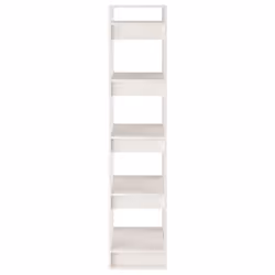 vidaXL Solid Wood Pine Book Cabinet/Room Divider Storage Rack Multi Colours - white - Additional view 6
