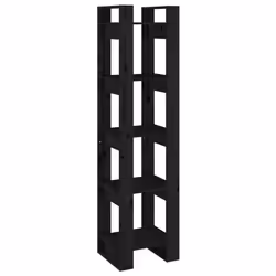 VidaXL 813873, Black, Wood, Wood, Pinewood, 410 mm, 350 mm