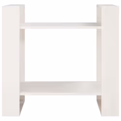 vidaXL Solid Wood Pine Book Cabinet/Room Divider Storage Shelf Multi Colours - white