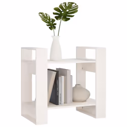 vidaXL Solid Wood Pine Book Cabinet/Room Divider Storage Shelf Multi Colours - white - Additional view 5