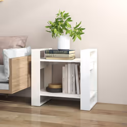 vidaXL Solid Wood Pine Book Cabinet/Room Divider Storage Shelf Multi Colours - white - Additional view 6