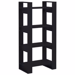 VidaXL 813888, Black, Wood, Wood, Pinewood, 600 mm, 350 mm