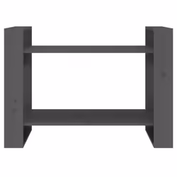 vidaXL Solid Wood Pine Book Cabinet/Room Divider Bookcase Rack Multi Colours - grey - Additional view 5
