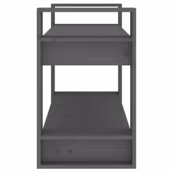 vidaXL Solid Wood Pine Book Cabinet/Room Divider Bookcase Rack Multi Colours - grey - Additional view 6