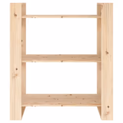 vidaXL Solid Wood Pine Book Cabinet/Room Divider Storage Rack Multi Colours - brown - Additional view 5