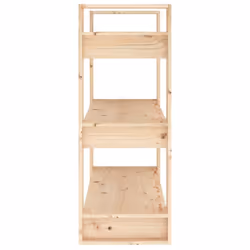 vidaXL Solid Wood Pine Book Cabinet/Room Divider Storage Rack Multi Colours - brown - Additional view 6