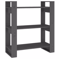 VidaXL 813901, Grey, Wood, Wood, Pinewood, 800 mm, 350 mm
