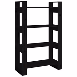 VidaXL 813908, Black, Wood, Wood, Pinewood, 800 mm, 350 mm