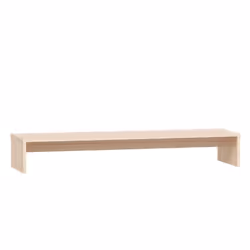 vidaXL Monitor Stand Laptop Desktop Screen Riser Display Shelf Solid Wood Pine - brown