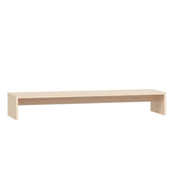 vidaXL Monitor Stand Laptop Desktop Screen Riser Display Shelf Solid Wood Pine - brown