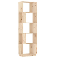 vidaXL Solid Wood Pine Book Cabinet/Room Divider Storage Rack Book Stand Shelf