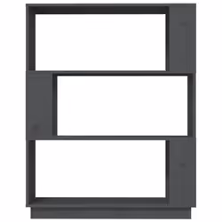 vidaXL Solid Wood Pine Book Cabinet/Room Divider Rack Book Shelf Multi Colours - grey - Additional view 5