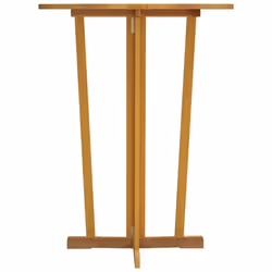 vidaXL Solid Wood Teak Folding Bar Table Wooden Party Bistro Standing Table