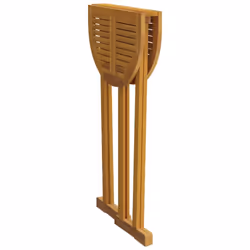 vidaXL Solid Wood Teak Folding Bar Table Wooden Party Bistro Standing Table - Additional view 5