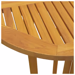 vidaXL Solid Wood Teak Folding Bar Table Wooden Party Bistro Standing Table - Additional view 6
