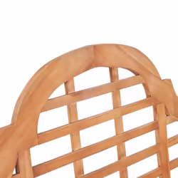 vidaXL Solid Wood Teak Garden Bench Patio Wooden Outdoor Marlboro Bench Chair - Additional view 5