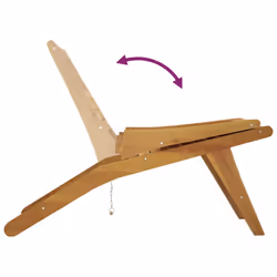 VidaXL 319153 outdoor chair Terrace Padded seat Teak - Additional view 6
