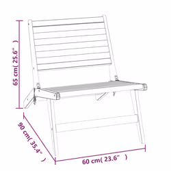 VidaXL 319153 outdoor chair Terrace Padded seat Teak - Additional view 8