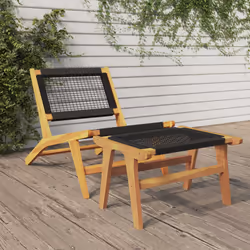 VidaXL 319155 outdoor chair Terrace Polyester, Teak