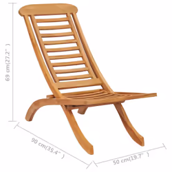 VidaXL 319163 outdoor chair Terrace Padded seat Teak - Additional view 7