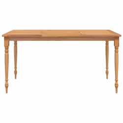 vidaXL Solid Wood Teak Batavia Table Patio Outdoor Dining Table Furniture