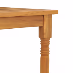 vidaXL Solid Wood Teak Batavia Table Patio Outdoor Dining Table Furniture - Additional view 5