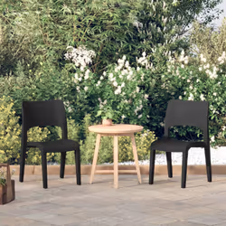 VidaXL 317725 outdoor chair Terrace Polypropylene (PP) Anthracite - Additional view 2