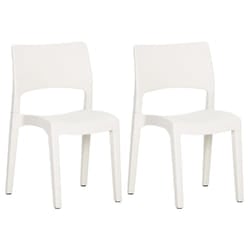 VidaXL 317726 outdoor chair Terrace Polypropylene (PP) White