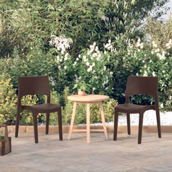 VidaXL 317727 outdoor chair Terrace Polypropylene (PP) Mocha