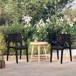 VidaXL 317728 outdoor chair Terrace Polypropylene (PP) Anthracite