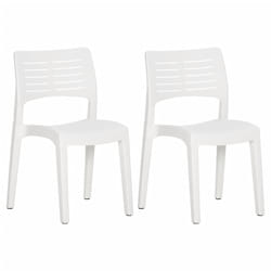 VidaXL 317729 outdoor chair Terrace Polypropylene (PP) White