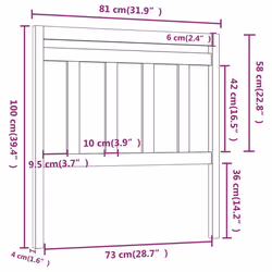 VidaXL 814069 headboard/footboard - Additional view 6